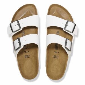 BIRKENSTOCKS White Double-Strap Sandals